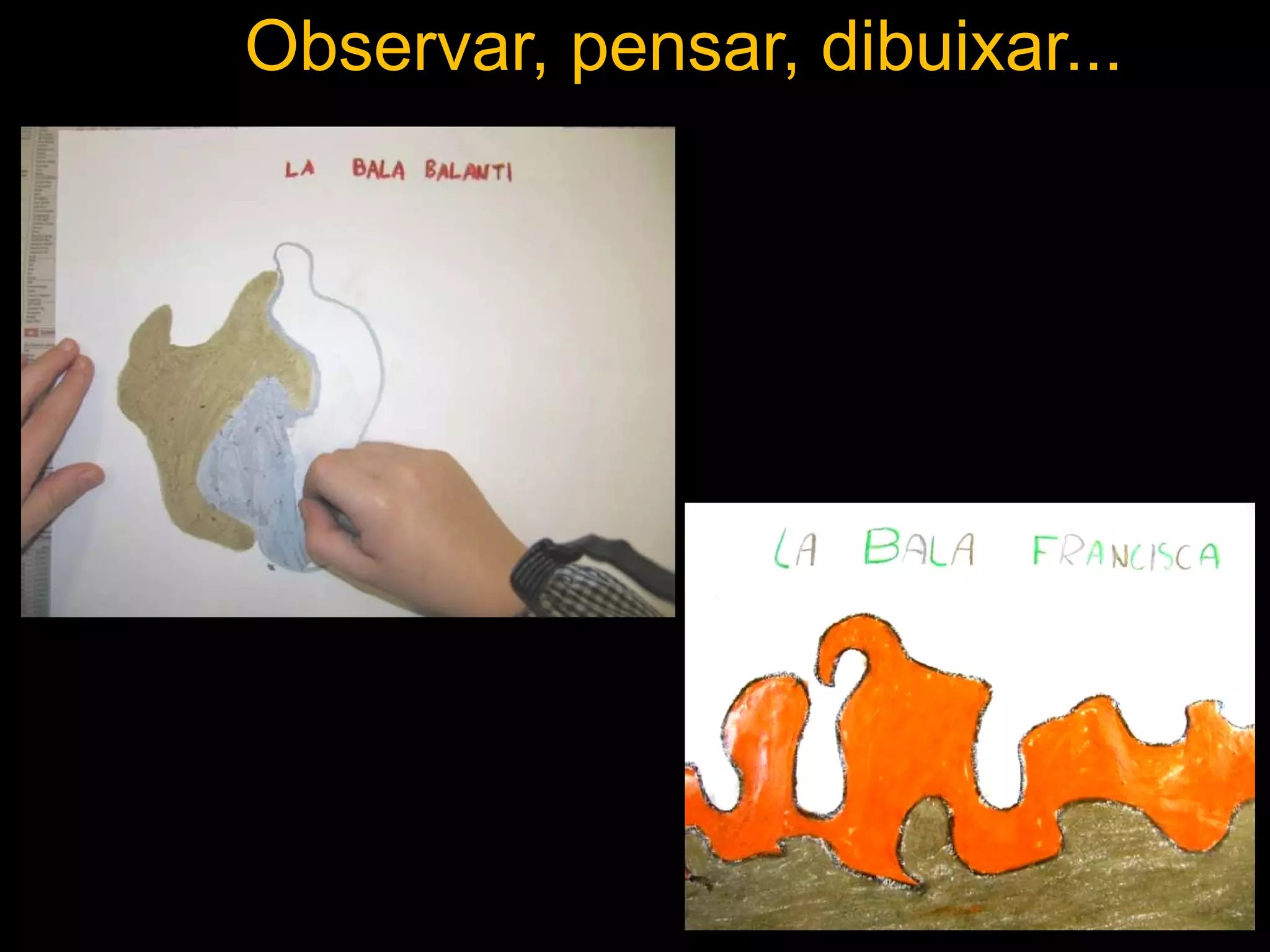 Observar, pensar, dibuixar... 