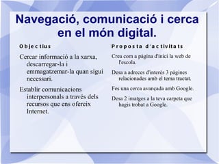 Emprar eines col·laboratives per compartir informació, participar i col·laborar amb altres ciutadans. 