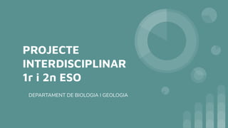 PROJECTE
INTERDISCIPLINAR
1r i 2n ESO
DEPARTAMENT DE BIOLOGIA I GEOLOGIA
 
