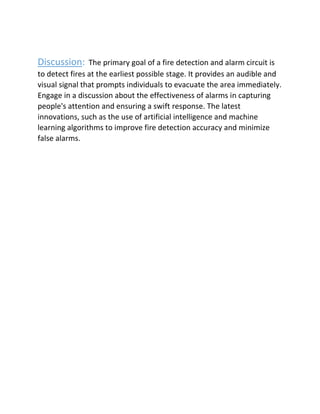 Fire Alram Detection Project PROJECT Fire Detection and Alarm Circuit Report .docx