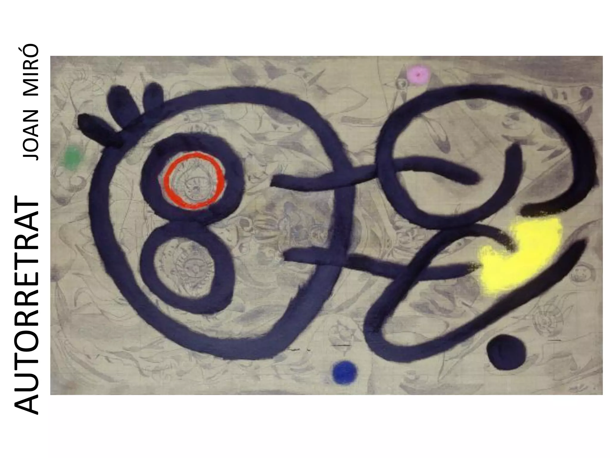 AUTORRETRAT
JOAN MIRÓ

 