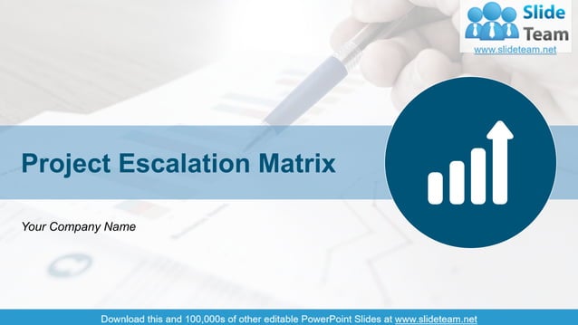 Project Escalation Matrix PowerPoint Presentation Slides | PDF