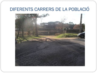 DIFERENTS CARRERS DE LA POBLACIÓ Carrers: Pg. Sant Genís, Guillem de Montrodon, del Treball, del Vivet, dels Avets, President Macià, 31 de juliol, Can Codina, Salvador Espriu. ACTUACIONS A REALITZAR: Saneig de zones malmeses Fresat Reasfaltat Travesses de serveis Substitució de reixes Repintat de senyalització horitzontal PRESSUPOST  199.304,01 € 