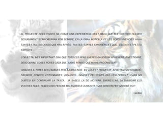 Projecte Tigres P4 B Escola Nova