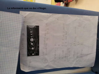 La informació que va dur n’Hugo.
 