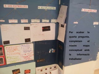 Per acabar la
quarta pregunta,
completam el
nostre mapa
conceptual amb
la informació
treballada!
 