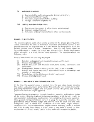 Project evaluation and implementation notes and questions | PDF