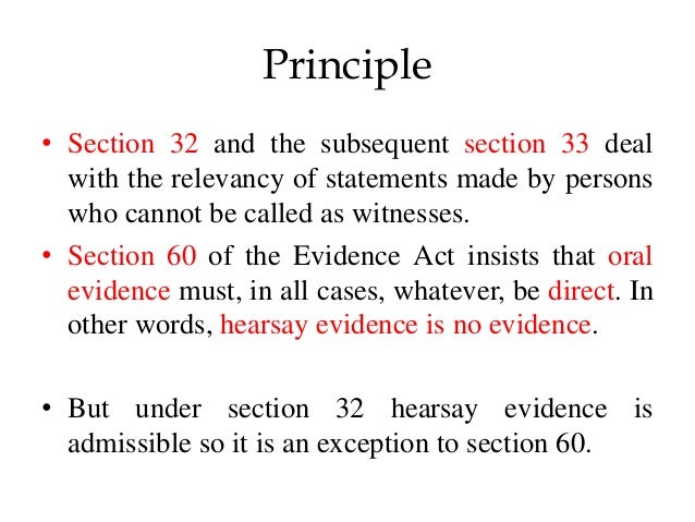 Relevancy of Facts under the Indian Evidence Act, 1872