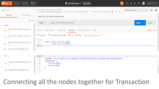 Connecting all the nodes together for Transaction
 