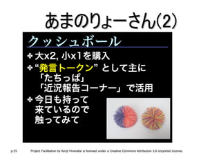 あまのりょーさん(2)




p.55   Project Facilitation by Kenji Hiranabe is licensed under a Creative Commons Attribution 3.0 Unported License.
 