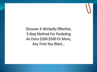 Project fast cash | PPSX