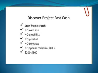 Project fast cash | PPSX