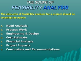 Project Feasibility [DECEMBER 2006] | PPT