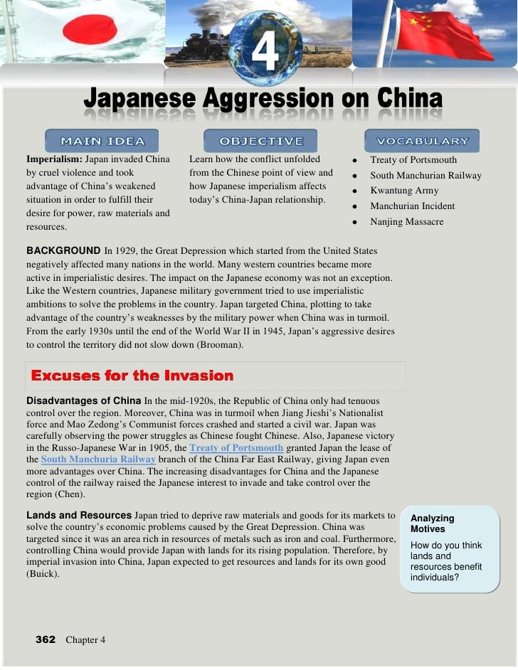 Japanese Imperialism on China