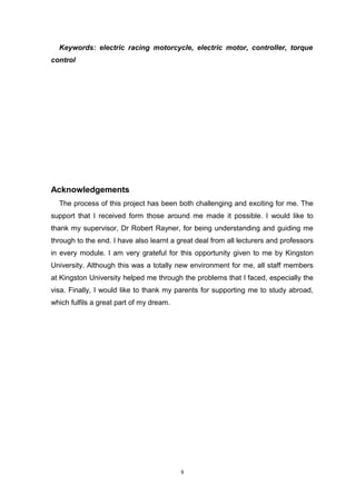 Development of controller for electric racing motorcycle | DOC