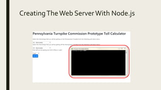 CreatingTheWeb ServerWith Node.js
 