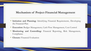 Project Financial ManagemeProject Financial Management.pptxProject ...
