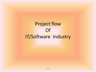 Project flow
Of
IT/Software Industry
1Mishra
 
