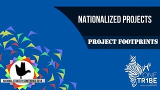 Nationalized Projects 
PROJECT FOOTPRINTS 
 