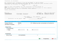 Advance setting for accounting receivable
