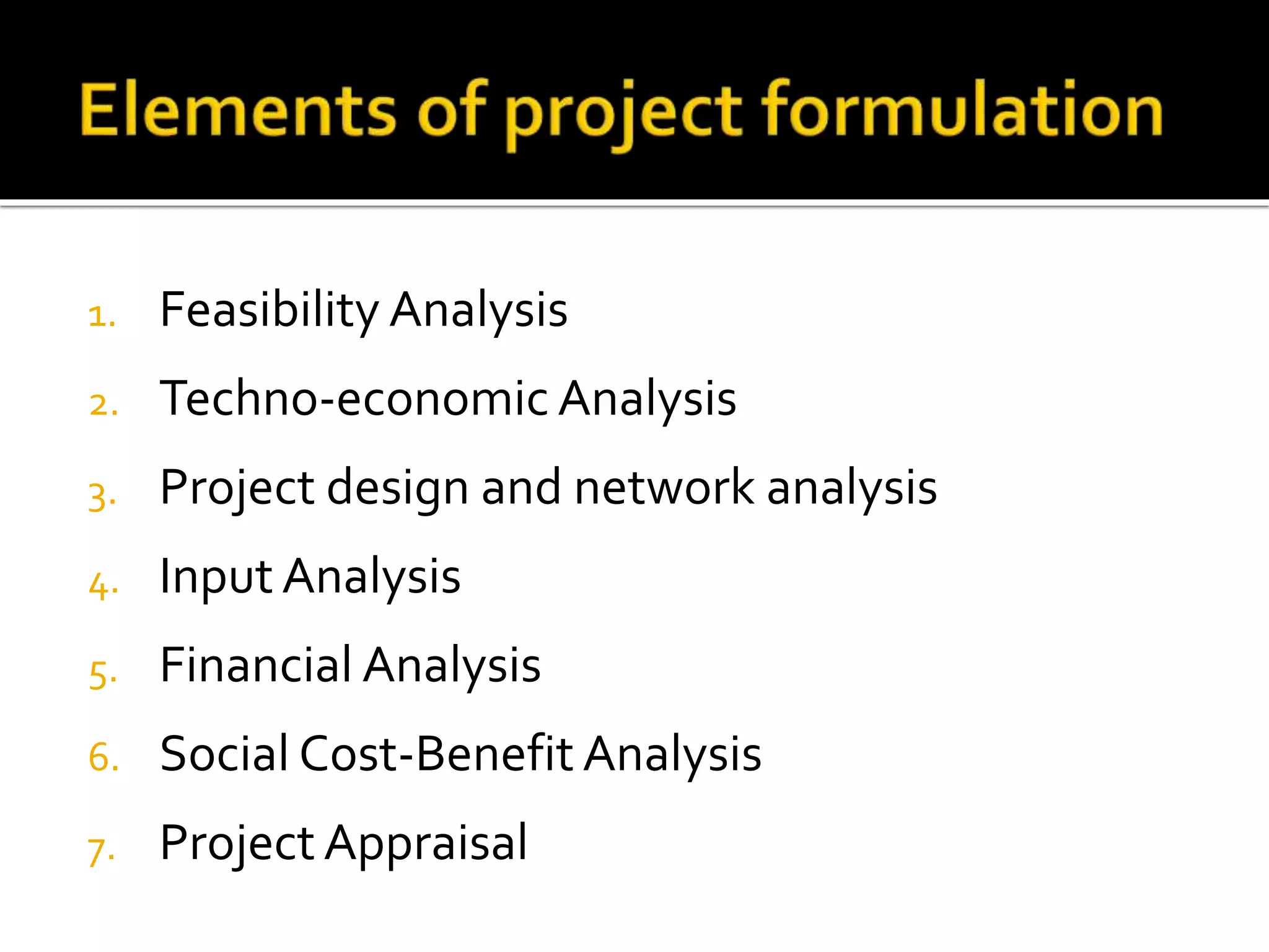 Project formulation (1) | PPTX