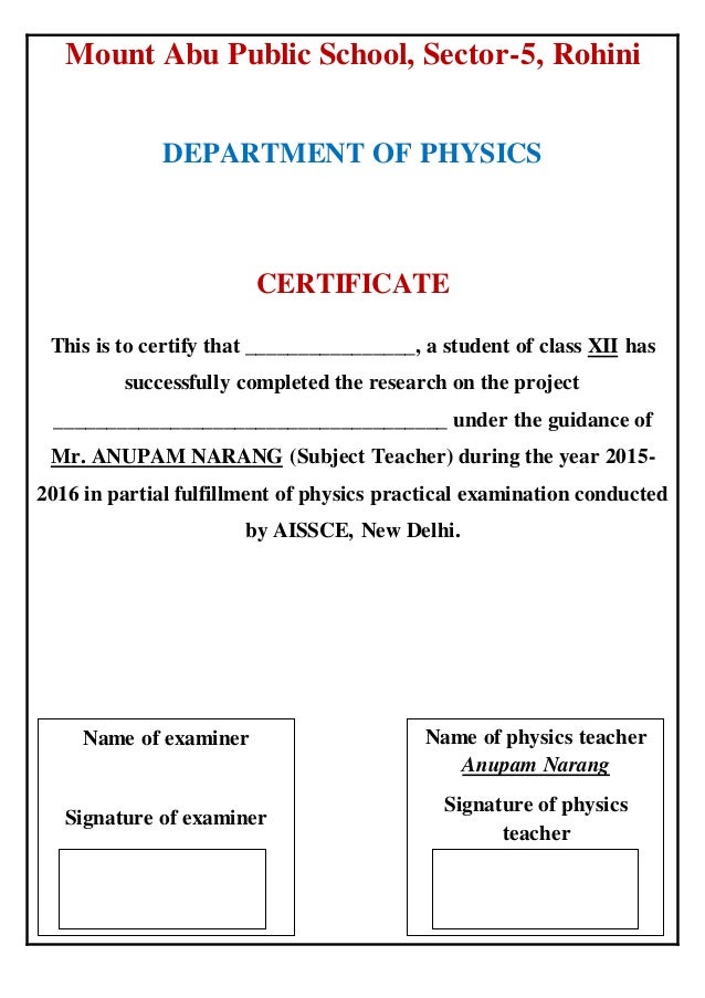 project front page index certificate and acknowledgement project front page sample
