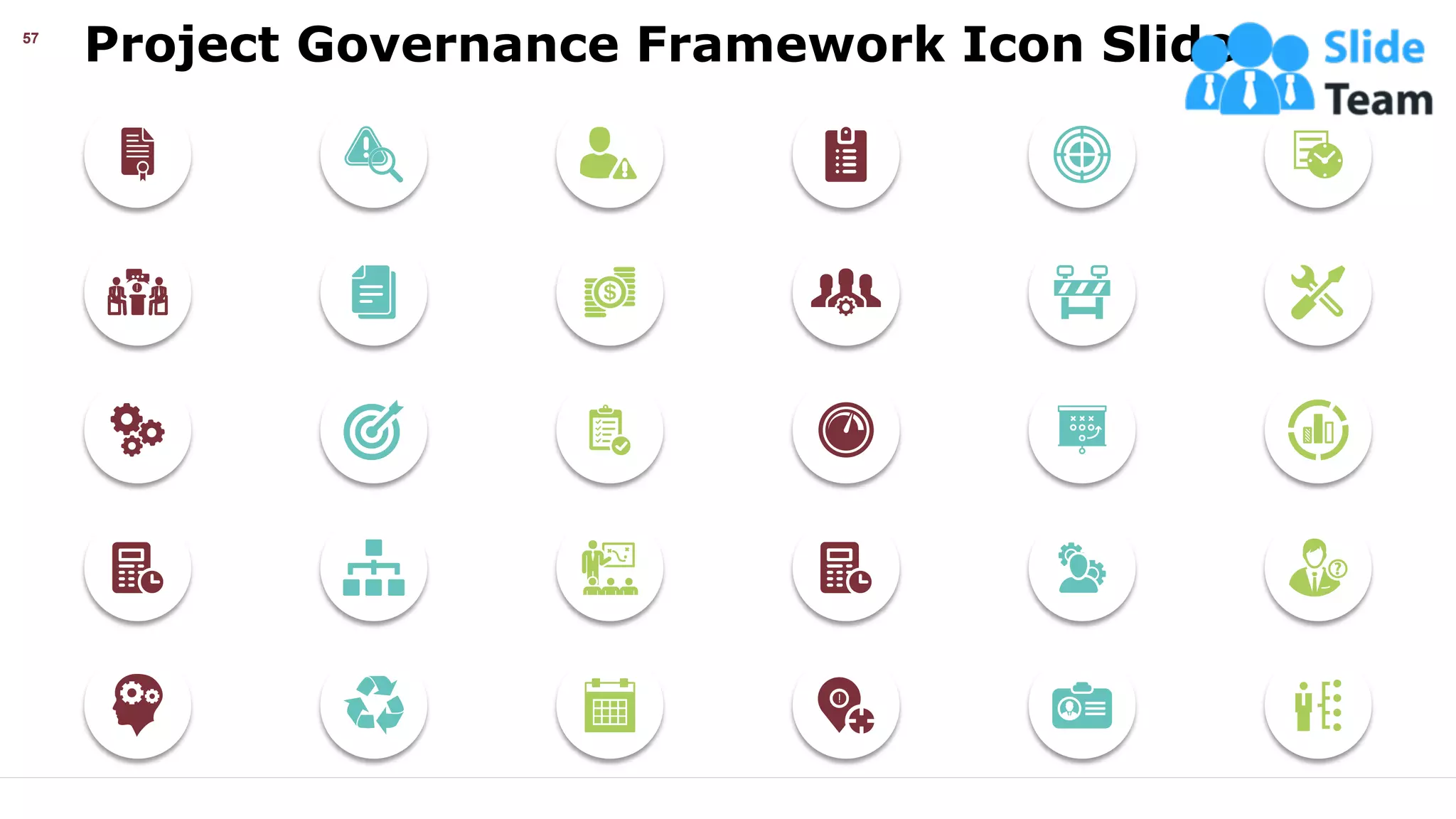 Project Governance Framework Icon Slide
57
 