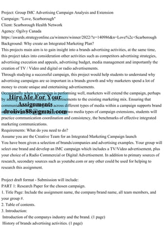 Project Group IMC Advertising Campaign Analysis and ExtensionCamp.pdf