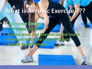 19
What is Aerobic Exercise ???
 
