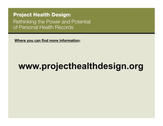 Project Health Design.Brennan | PDF