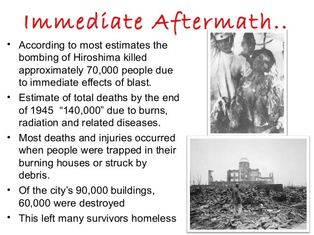 How many people died in Hiroshima and Nagasaki?