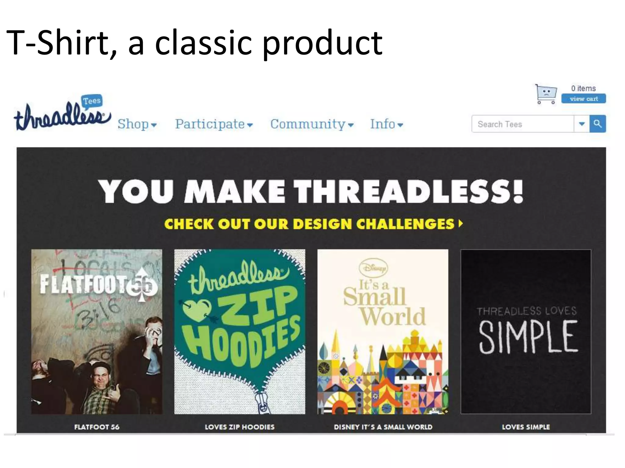 T-Shirt, a classic product
 