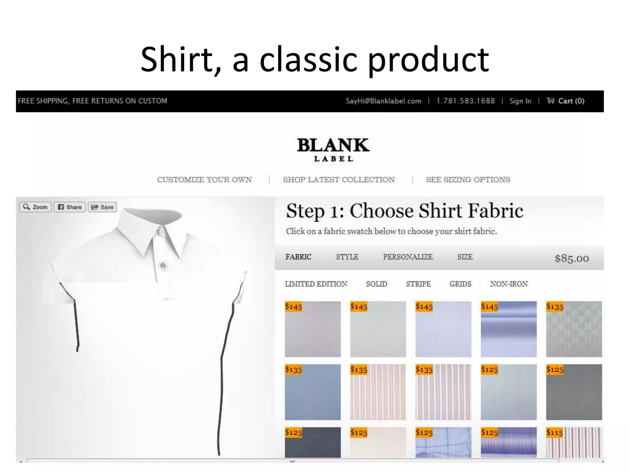 Shirt, a classic product
 