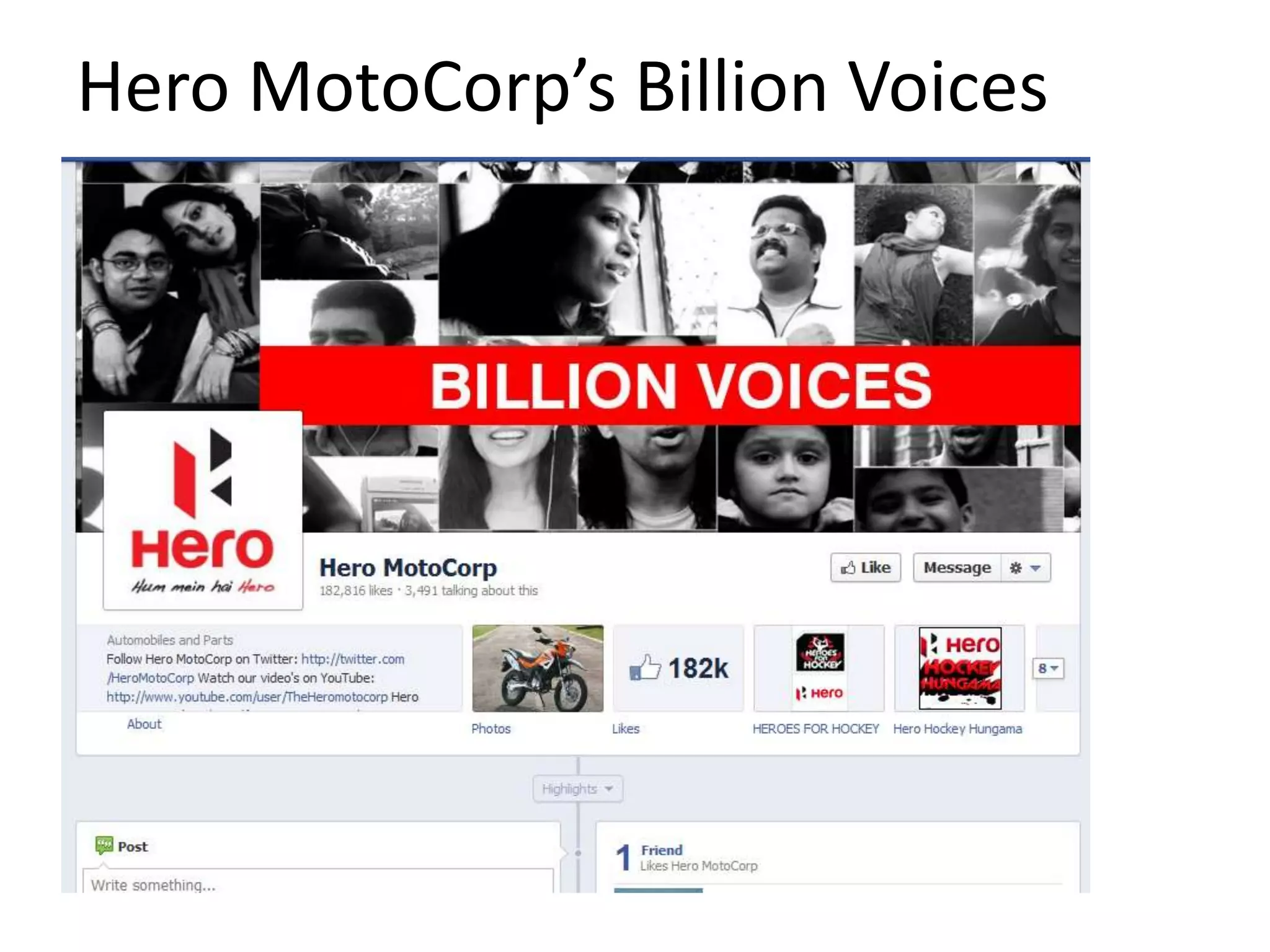 Hero MotoCorp’s Billion Voices
 