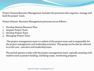 Project human resource management | PPT