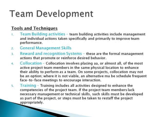 Project Human Resource Management