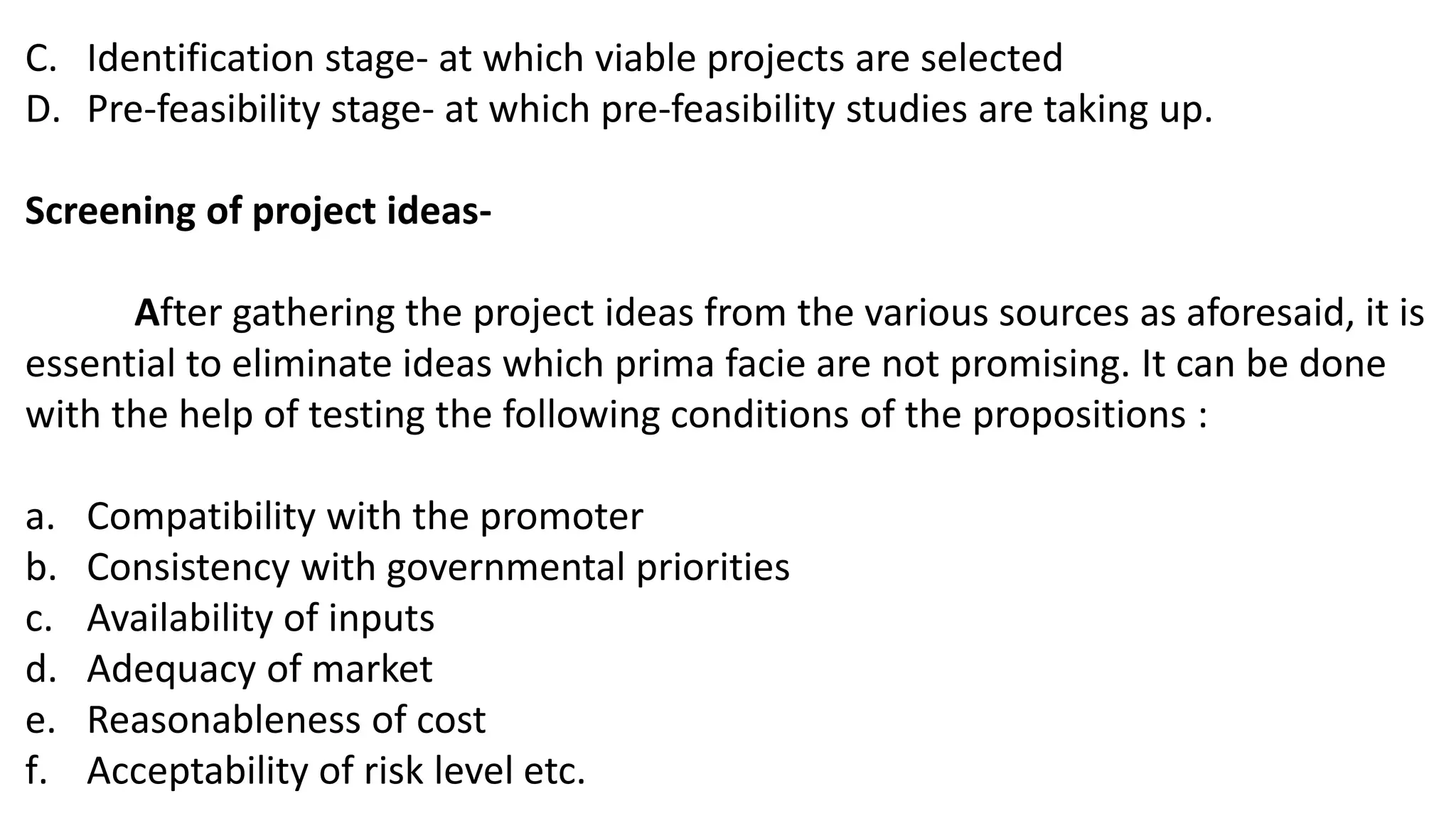 PROJECT IDENTIFICATION AND SELECTION PAWAN pptx Project identification and selection pawan pptx