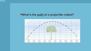 What is the path of a projectile called?
 