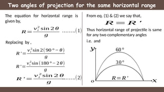 Projectile Motion - Vertical and Horizontal | PPTX