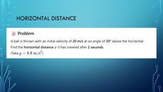 HORIZONTAL DISTANCE
 
