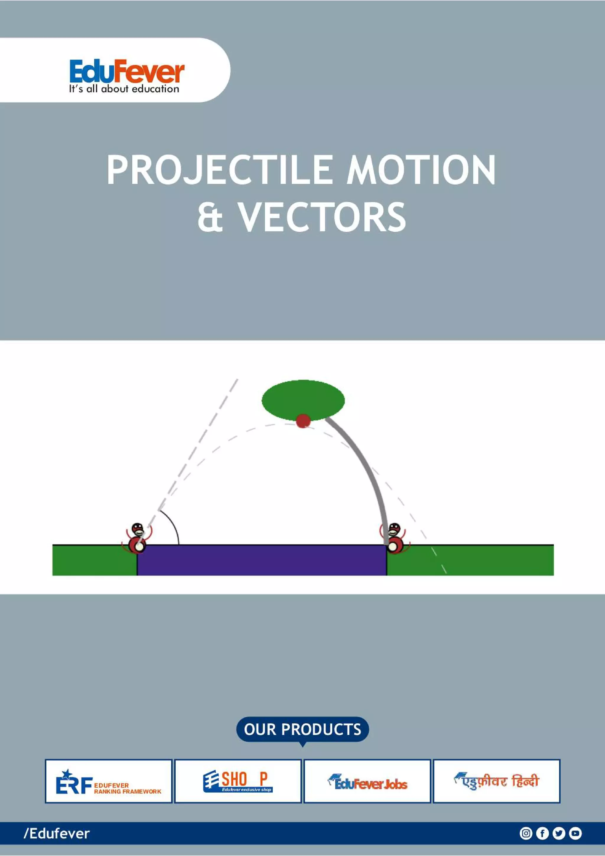 Projectile Motion & Vectors - Physics Revision Notes | PDF