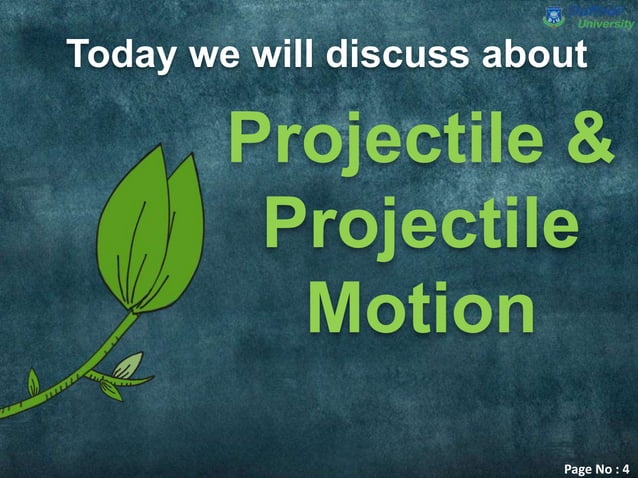 Projectile & projectile motion | PPT
