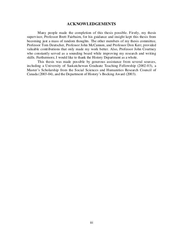 University of saskatchewan phd thesis