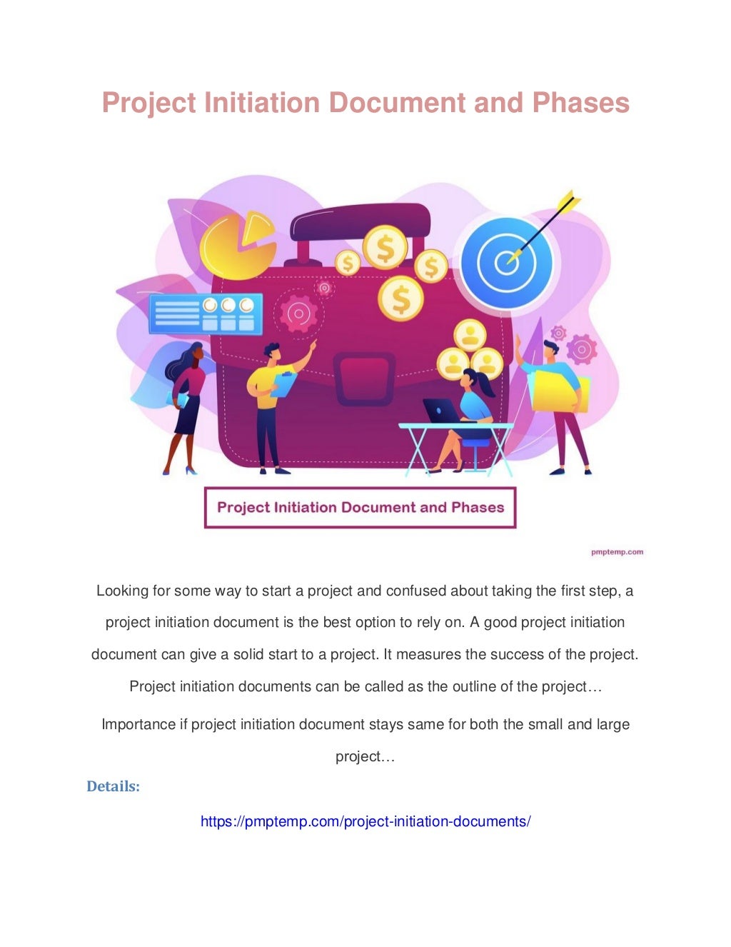 Project initiation document and phases