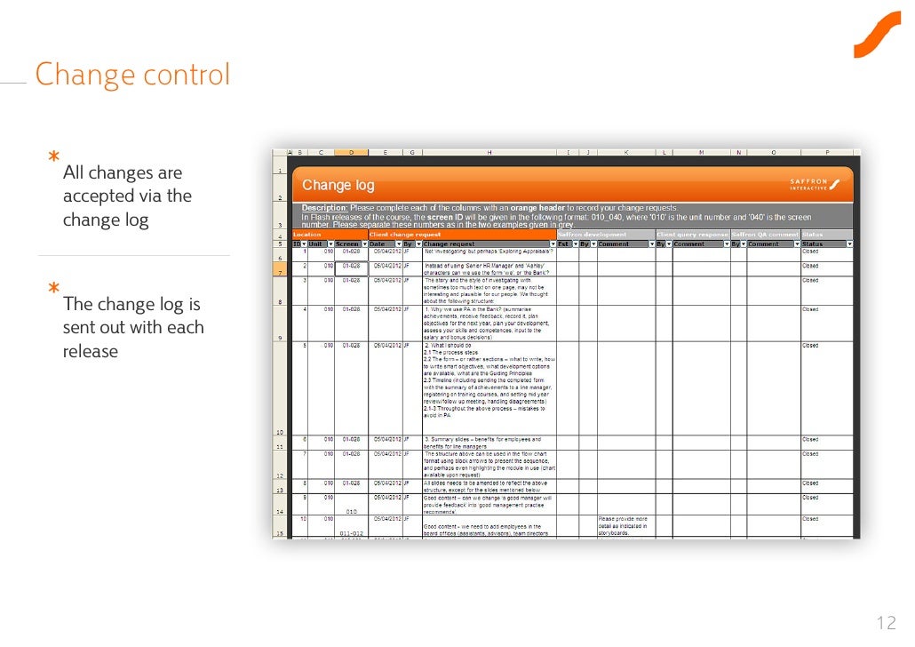 correspondence log template excel