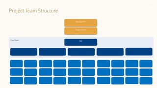 ExecSponsor
ProjectOwner
CoreTeam PM
Global ProgramsTeam
ProjectTeam Structure
 
