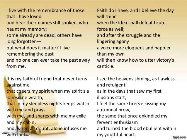 reaction of poems of jose rizal What's the message of jose rizal's poem: a hymn to talisay 1 following 3 answers 3 report abuse are you sure you want to delete this answer yes no. reaction of poems of jose rizal What's the message of jose rizal's poem: a hymn to talisay 1 following 3 answers 3 report abuse are you sure you want to delete this answer yes no.