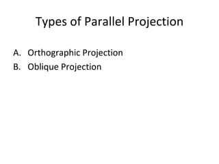 Parallel Projection Types Projection | PPT
