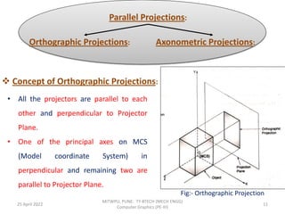 Axenometric Parallel Projection Projection.pdf is CAD CAM engg is that the | PDF