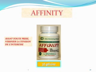 AVANT TOUTE PRISE,
VERIFIER LA TENSION
DE L’INTERESSE




                 1    30
 